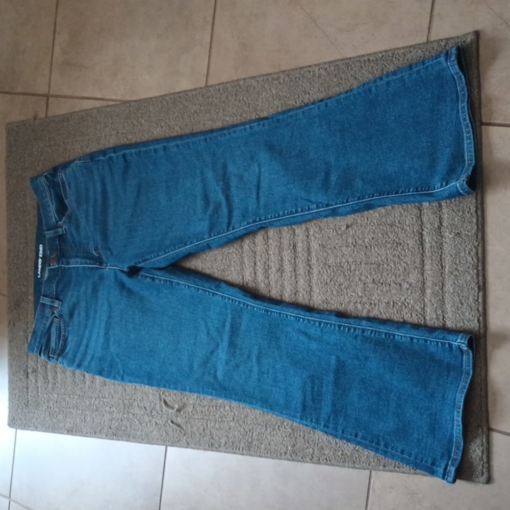 Lands End High Rise Bootcut Jeans